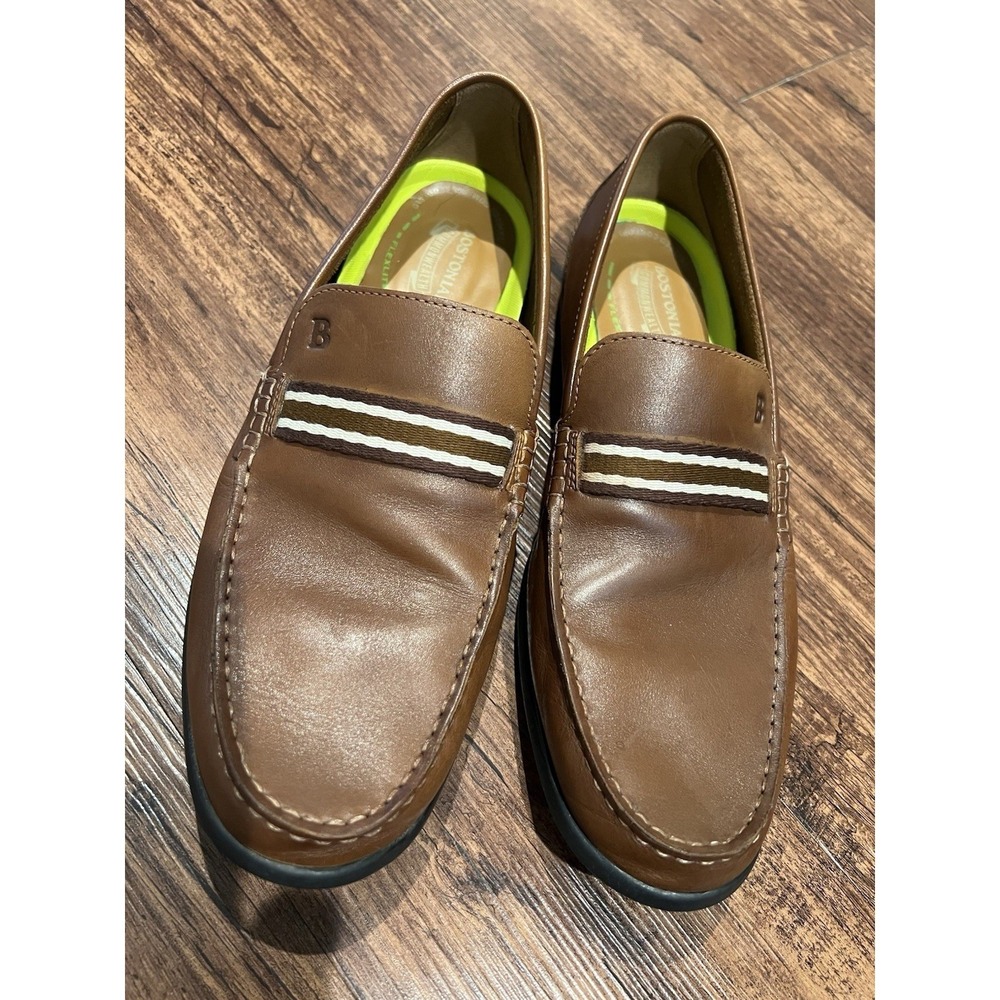 Bostonian Comonwealth Flexlite Men's Slip On Loafers Size 10.5 M Brown Leather